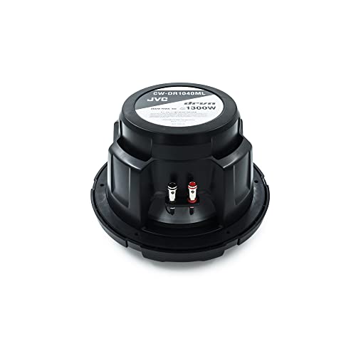 JVC CW-DR1040ML 10-Inch RGB Illunimanation Outdoor Marine/Car Audio Subwoofer - 1,300 Watt Single Black Waterproof Bass Loud Speaker for Marine Stereo Sound System JVC CW-DR1040ML 10-Inch RGB Illunimanation Outdoor Marine/Car Audio Subwoofer - 1,300 Watt Single Black Waterproof Bass Loud Speaker for Marine Stereo Sound System